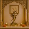 'Shivji Vasuke' Gold Antique Resin Figurine Idol Statue Shiva Murti with Vasuke Showpiece for Mandir Home Decor, Height 6 Inches, Religious
