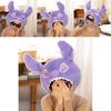Purple Cone Shape Plush Hat Funny Winter Birthday Gift For Women Kids Photo Prop