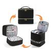 30Grids Nail Polish Storage Bag Essential Oil Case Portable Cosmetic Large Handbag Organizer with Handle for Travel for Women