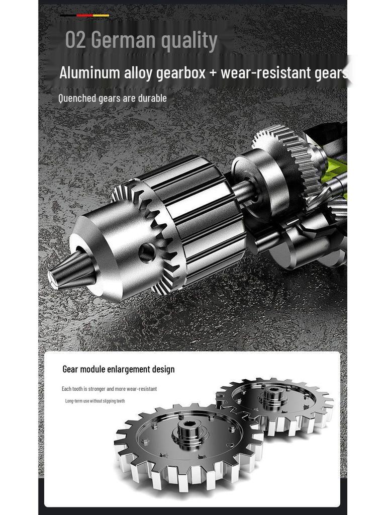 German High-Quality Professional Electric Drill and Mixer: Aircraft, Hammering, Cement, and Putty Powder