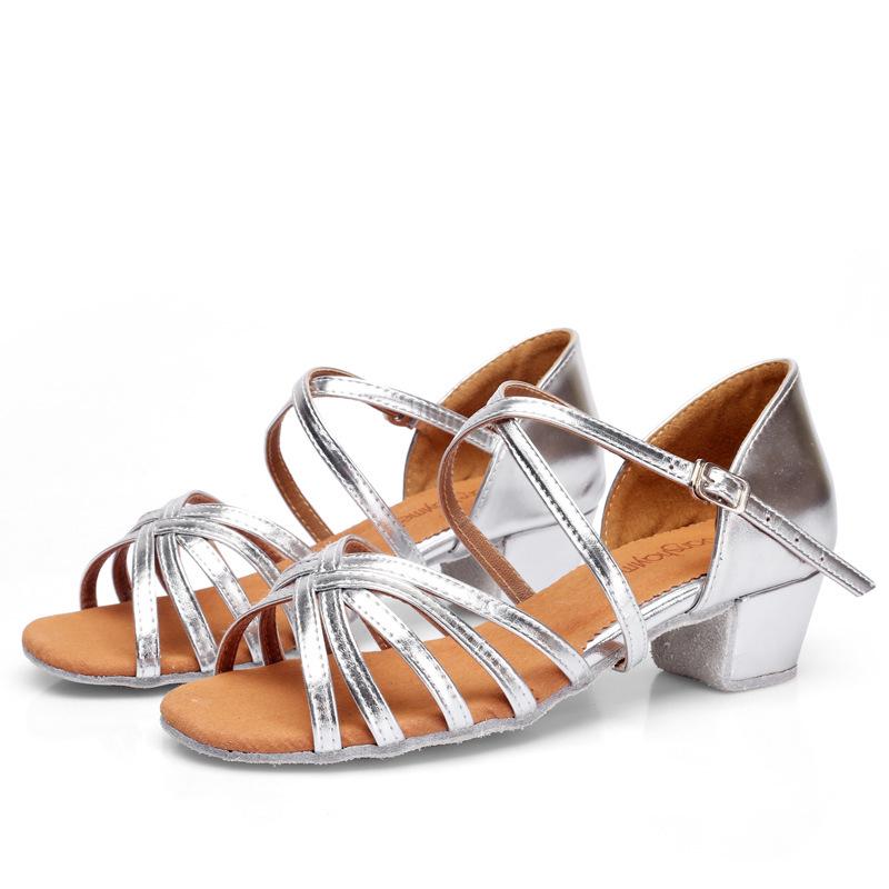 Girls Soft Sole Latin Dance Practice Shoes 32