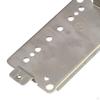 Double Coil Guitar Bridge Pickup Replacement Parts Flat Bottom Mountings Set Humbucker
