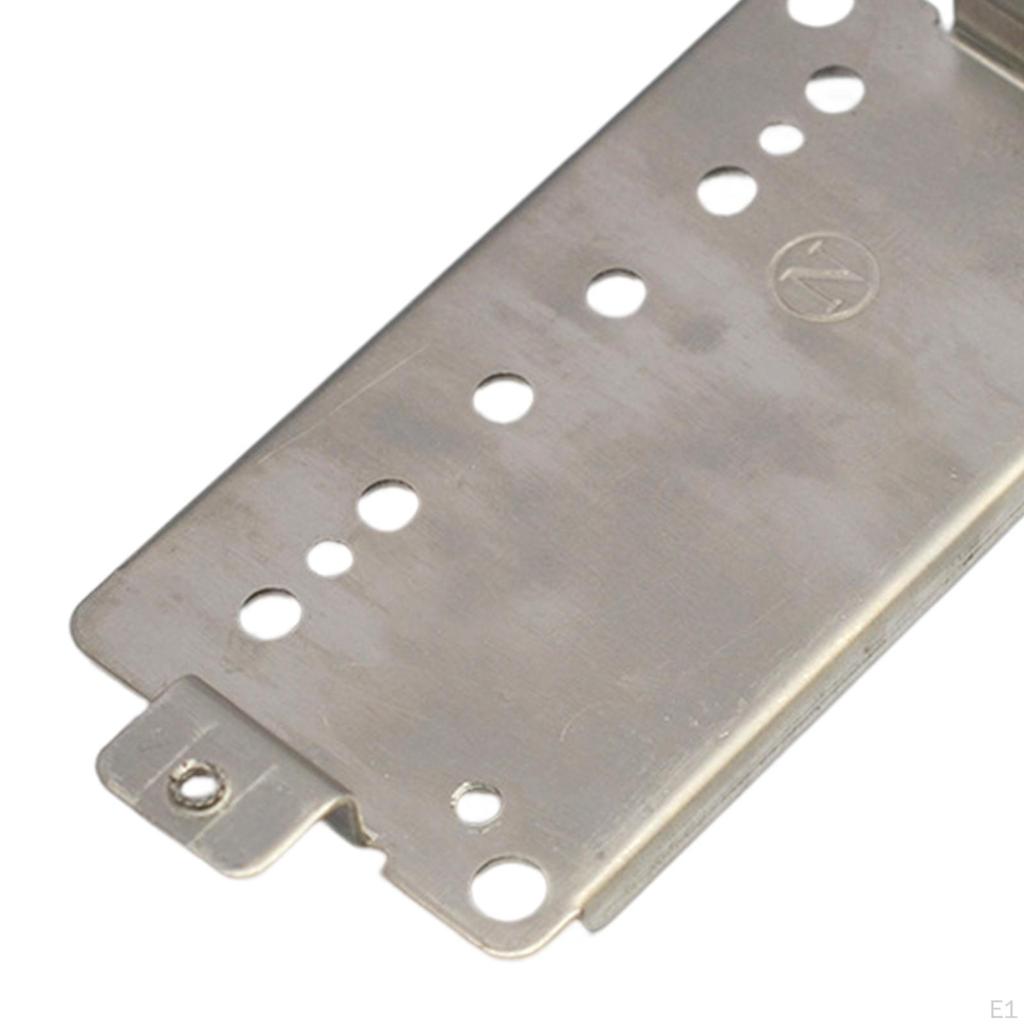 Double Coil Guitar Bridge Pickup Replacement Parts Flat Bottom Mountings Set Humbucker