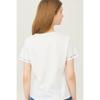 BeneTTon Flower PoinT ShorT Sleeve T shirT baTs95531