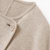 Women's Loose Fit Wool Blend Short Coat