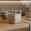 Clear Canister HumidityResistant Dry Food Storage Goods Jar for
