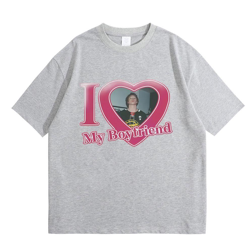 Heated Rivalry T-Shirt Ich liebe meinen Freund Ilya Rozanov Grafik-T-Shirt Herren Damen Kleidung Mode T-Shirts Männlich Vintage-T-Shirt
