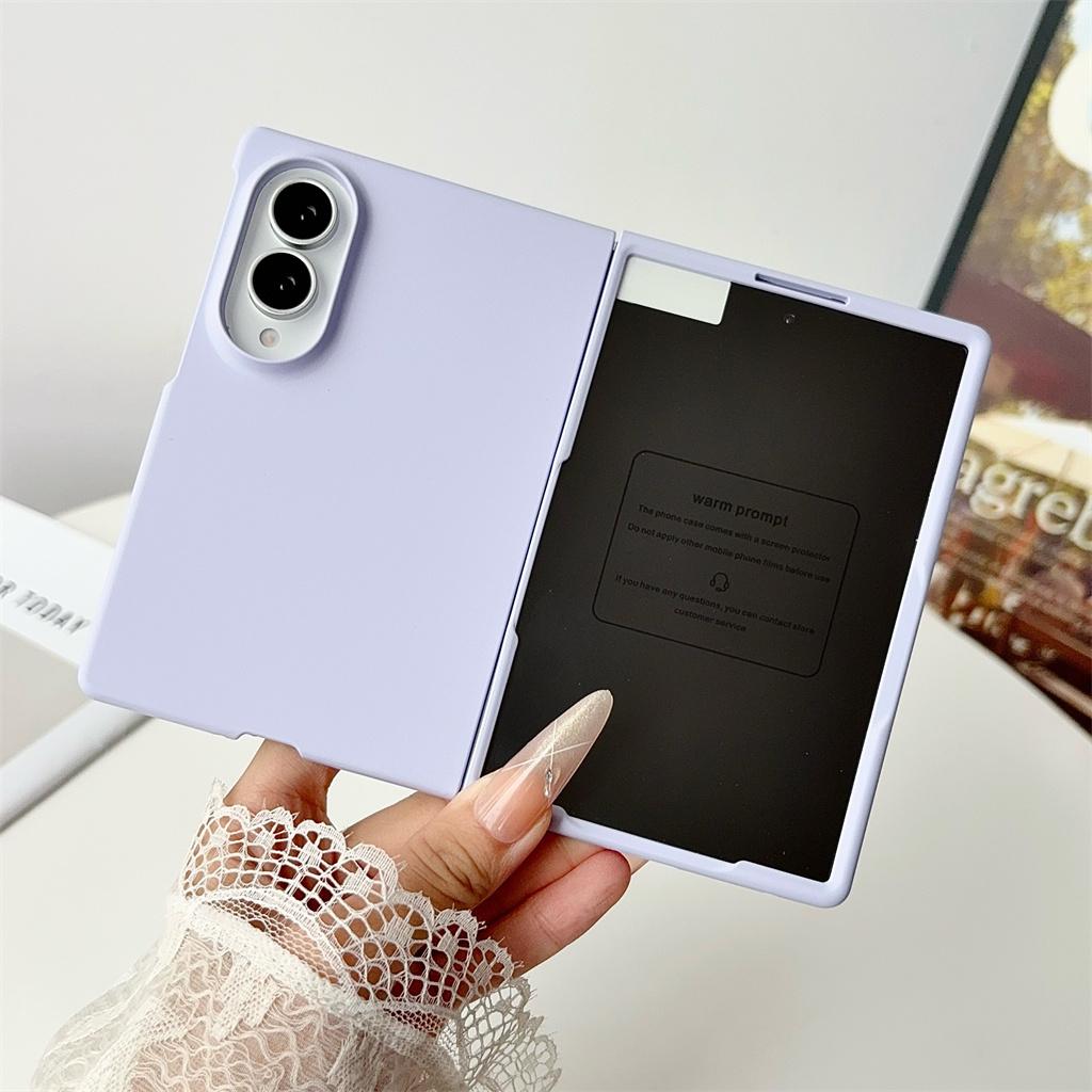 Candy Color Hard PC Phone Case with Front Screen Film for Samsung Galaxy Z Fold 8 Ultra 7 6 5 Fold8 Fold7 Fold6 Fold5 5G Cover