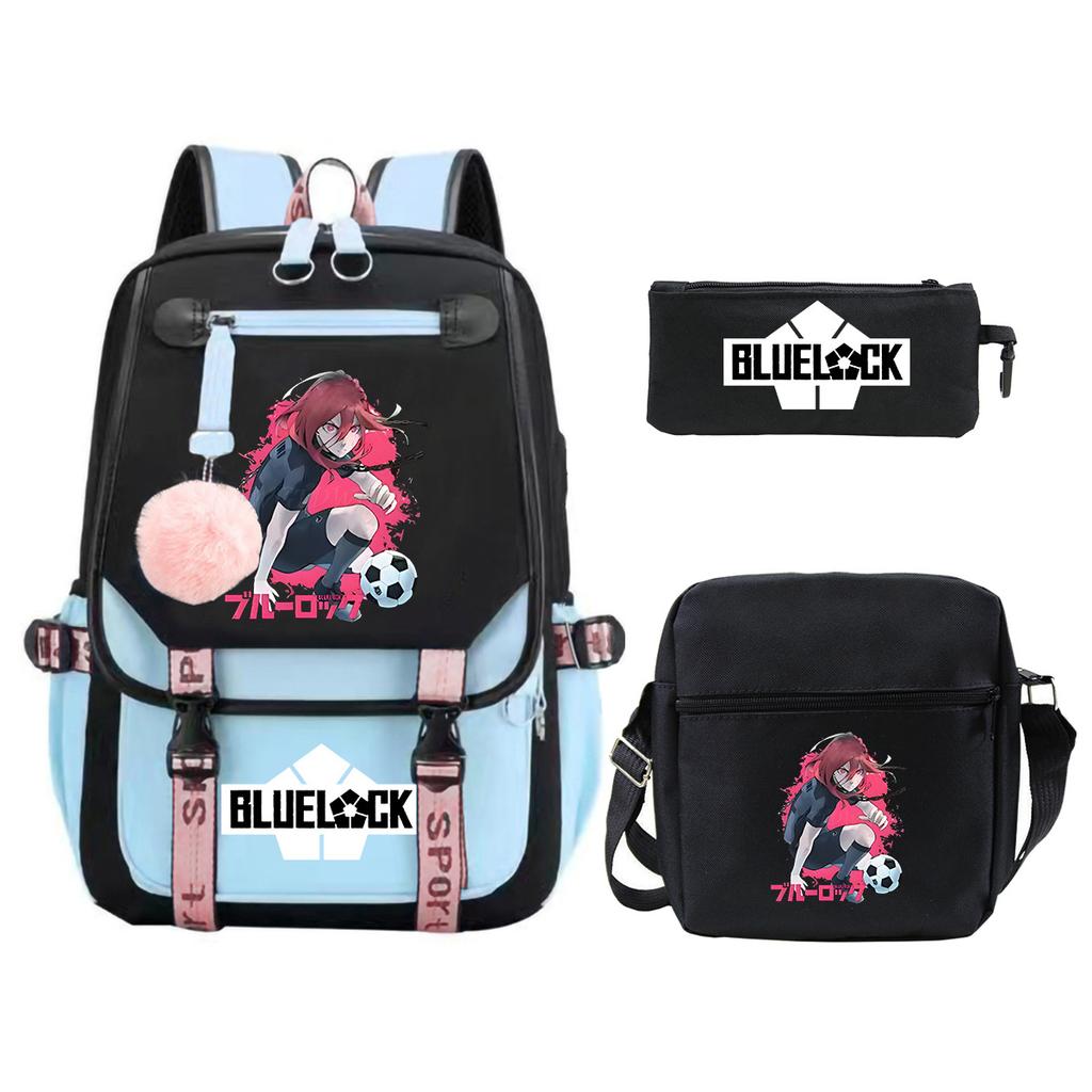 Peripheral Printing Children'S Backpack Set Leisure Student Schoolbag Pencil Bag Shoulder Bag