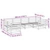 VidaXL Salon de jardin 6 pcs bois de pin massif 3299603
