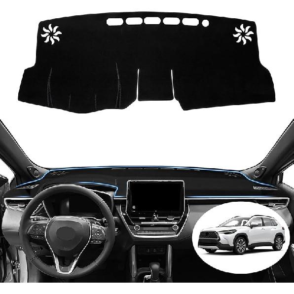 Dashboard Cover Mat For Toyota Corolla -2024 2025 2026 Hatchback Sedan Dash Cover Interior Accessories Sunshade Glare UV Rays Protector Pad Black