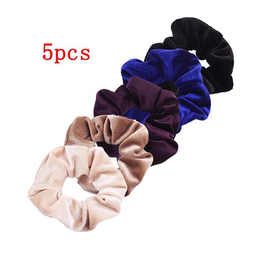 1/ 5pcs of Versatile and Classic Large Intestine Hair Rings, Tied Bun Hair Rings, Coiled Hair, Ponytail Hair Rope Hair Accessor