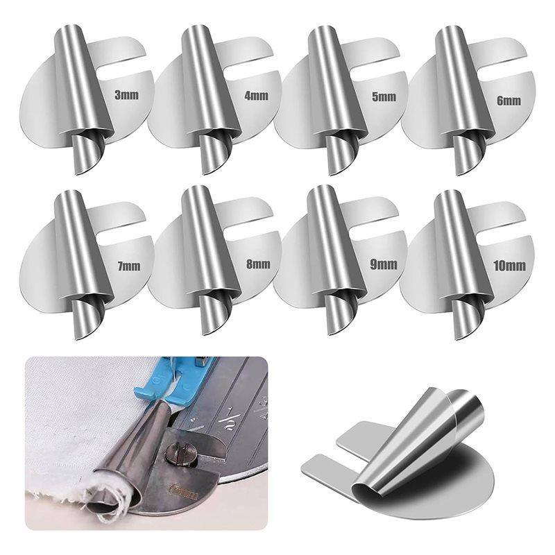 Metal Hemming Foot Set- Universal Sewing Roller Hemmer[ 3-10Mm] For Home And Industrial Machines Presser