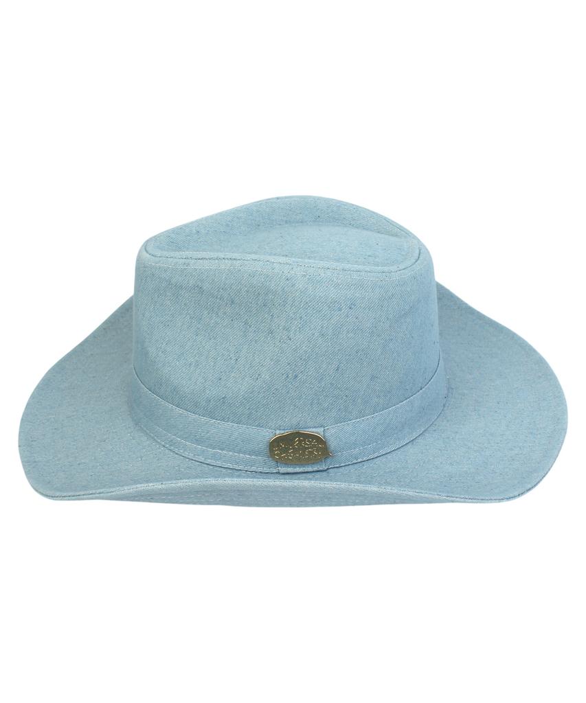Yunibeosyeolkemiseuteuli Cowboy Light Denim Fedora Cowboy Fedora