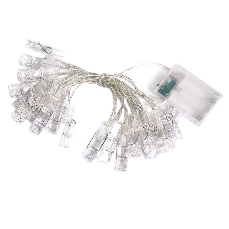 

Светодиодная гирлянда с прищепками для фотографий на Рождество: Креативное USB/Батарейное Настенное Украшение со Звездами и Сердцами Battery 1.5m 10 lights Steady