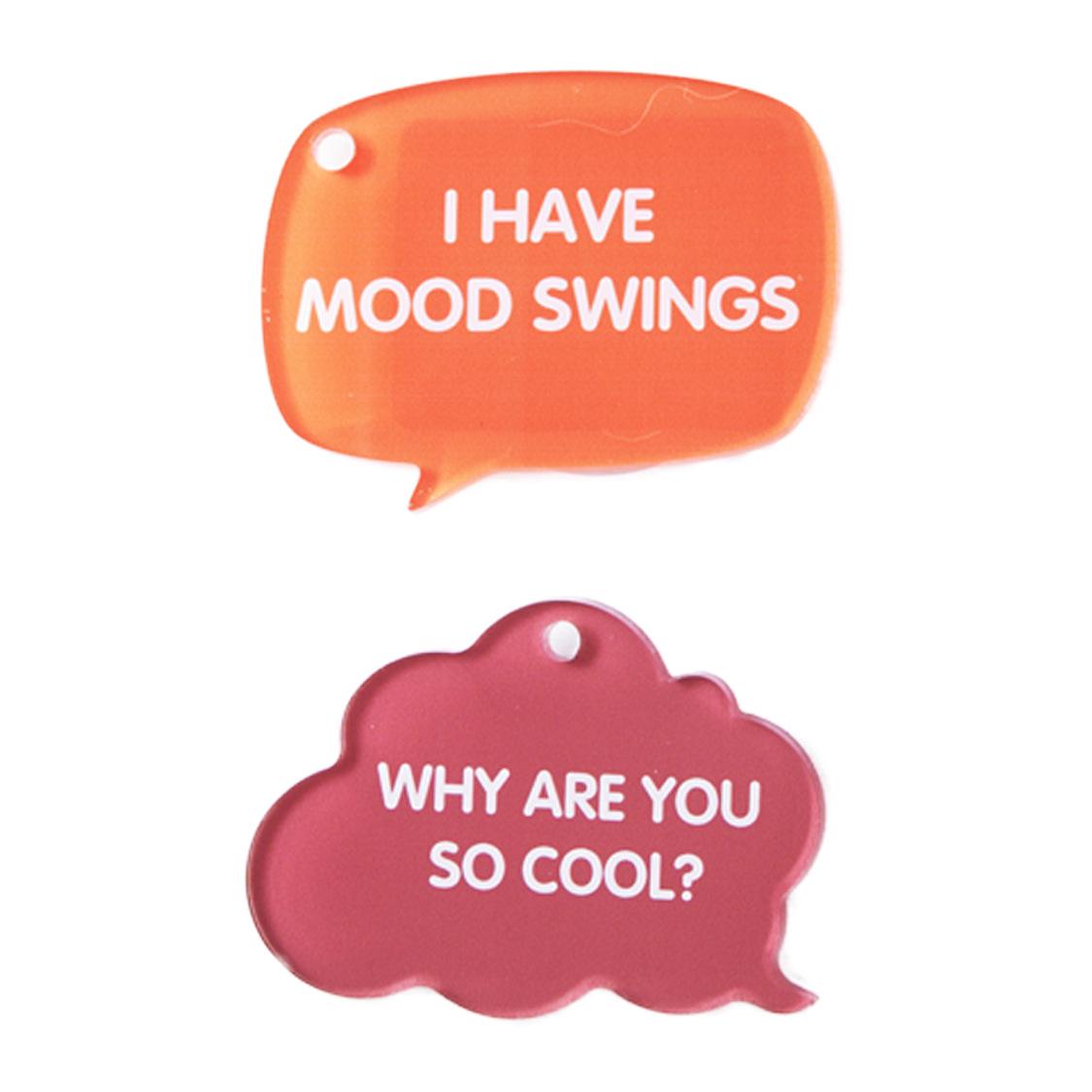 

Бирки с диалоговыми и модными словами для офиса и багажа