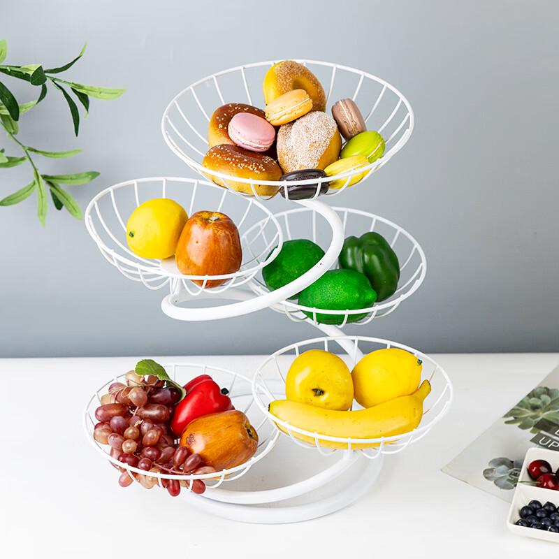 Light Luxury Multi-Tier Metal Fruit Basket