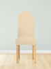 Cover Chair Rounded Backrest Cream Velvet