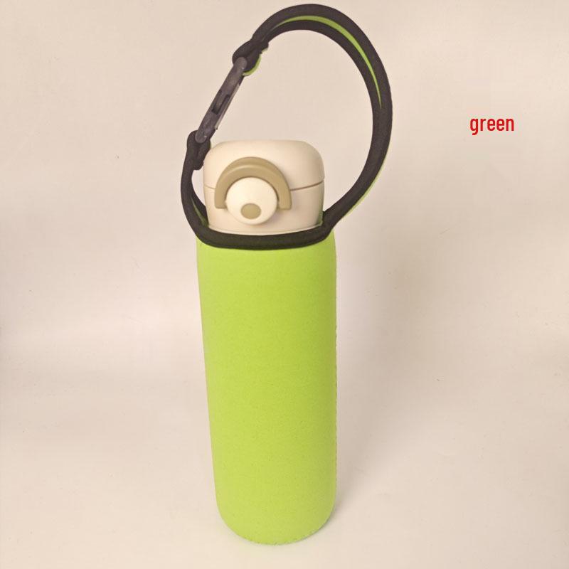 Universal Insulated Thermos Cup with Anti-Fall Protection and Portable Crossbody Strap