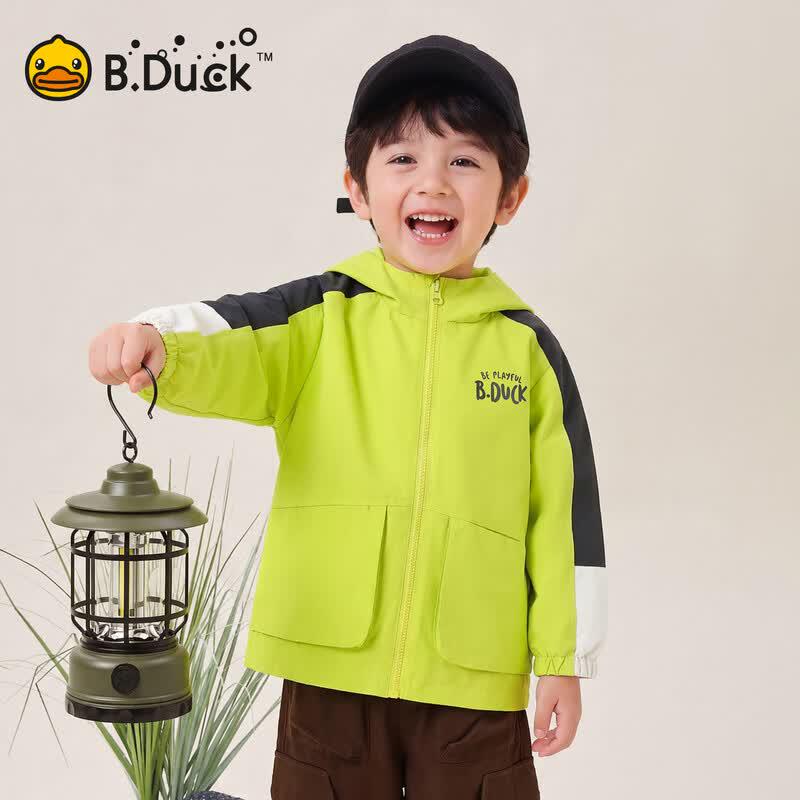 B.Duck Boys  Hooded Windbreaker Jacket 140