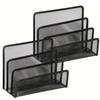 Metal Desk Office File Holder Three-layer Business Document Tray Mesh Desk Organizer  Document