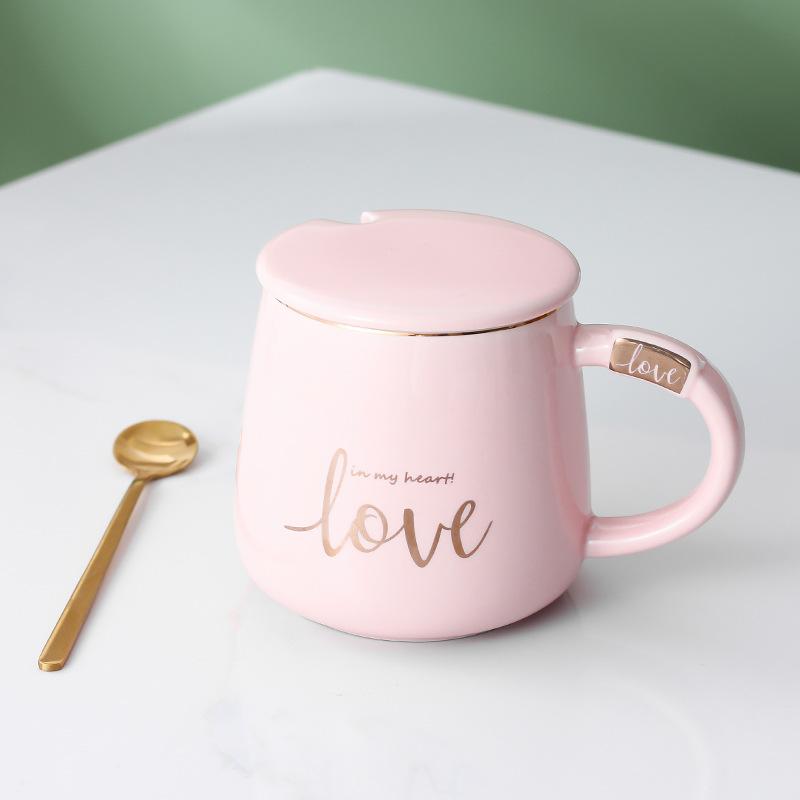 Creative Simple Fashion Ceramic Mug Office Gift Home Cup Coffee Cup Water Cup Couple Breakfast Cup