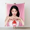 Korean Style Modern IU Plush Throw Blanket for Sofa Bed Car Portable D Blanket for Kids Adults Home Textile Fabric