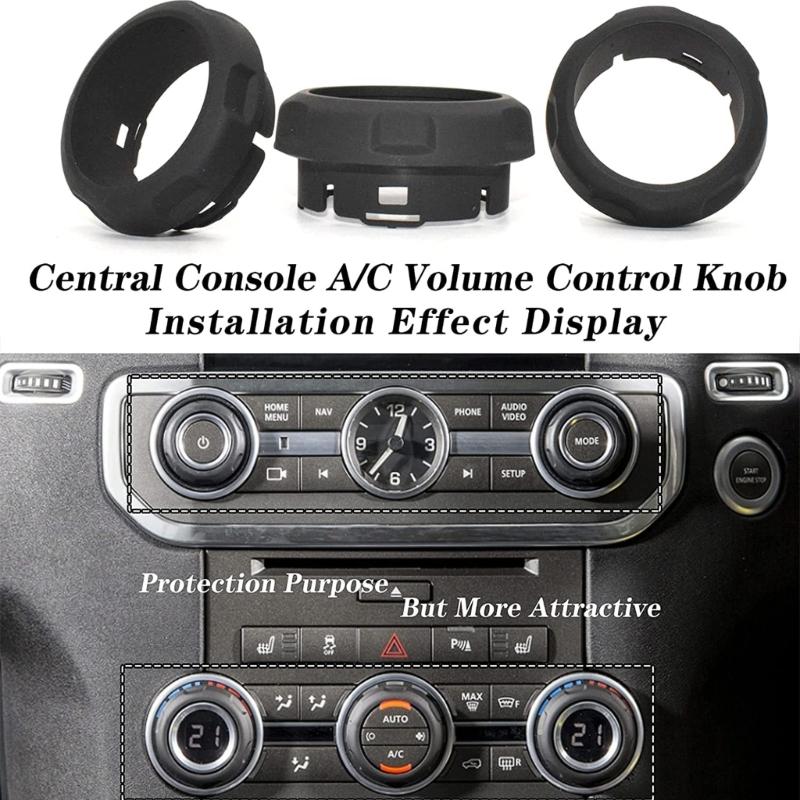 Car Air Condition HVAC Panel Control Switches Knob Black For Select Model Replace Part Number LR029591