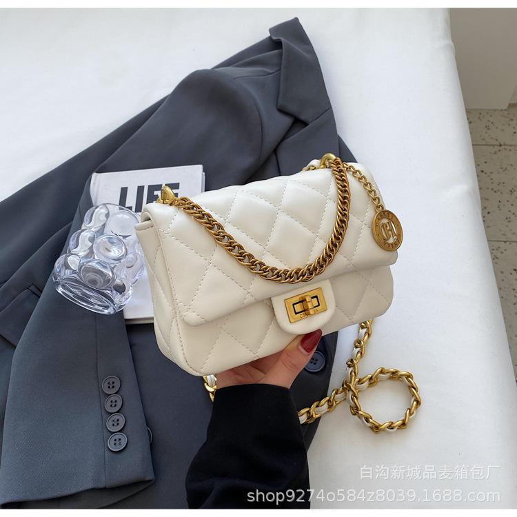 

Fashion diamond lattice small bag women s 2025 new summer small square bag popular chain crossbody bag shoulder bag бежевый