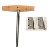 Violin Tool Set Metal Blade Wooden Handle Incisive 4 Hole Violin Peg Hole Reamer for Maintenance