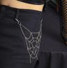 IngeSight.Z Punk Rock Metal Spider Web Waist Chain for Women Men Hip-Hop Jeans Key Chain Body Jewelry Gift Halloween Accessories