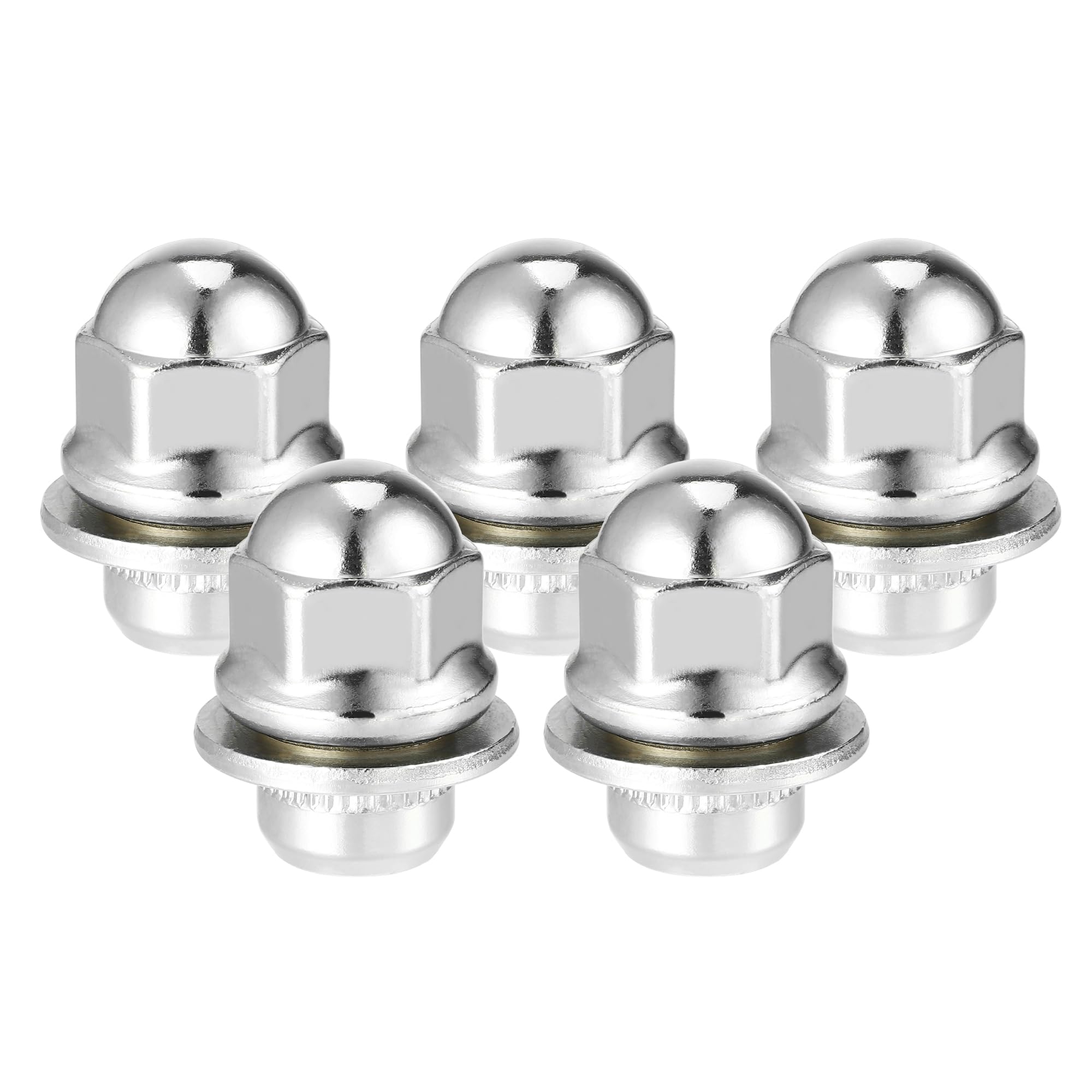 Колесные гайки VekAuto для Mitsubishi Eclipse Chrysler Sebring Прочные M12 x 1.5 серебряный