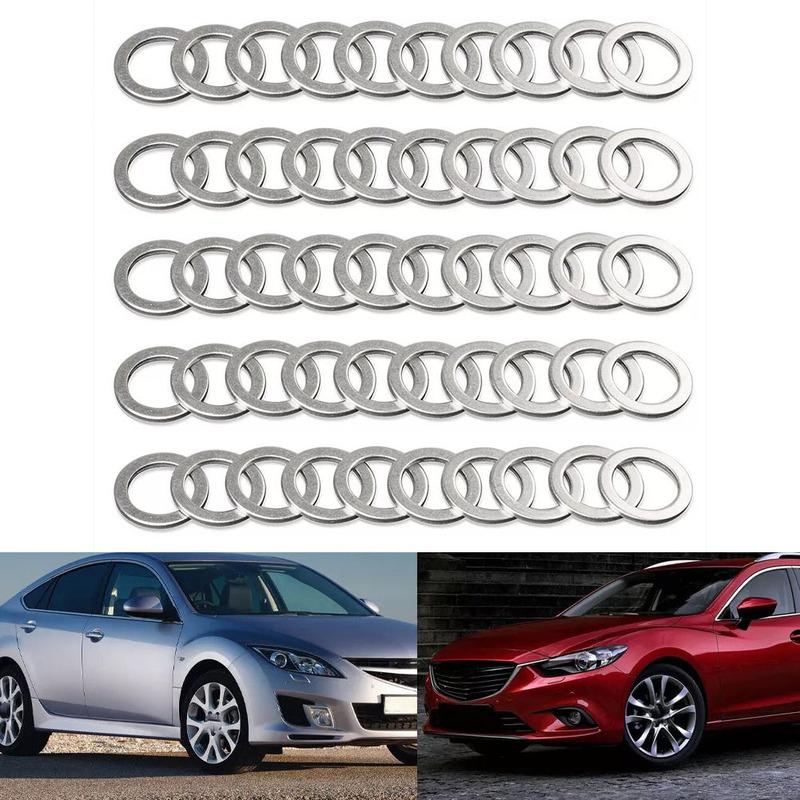 Pro MERCEDES Hliníkové podložky pro výpustný šroub oleje Jak je znázorněno na obrázku Účinně zabraňují únikům oleje Vysoce kvalitní hliníkový materiál