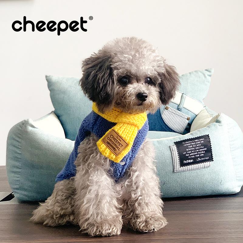 

Pet Scarf Scarf Winter Fleece Warm Accessories Cat Dog Rabbit Adjustable Pet Clothing Pink M