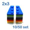 10/50 ensembles Briques de Construction DIY Coins 2x3 Points Figures Éducatif Créatif Taille Compatible Avec 43723 Jouets pour Enfants