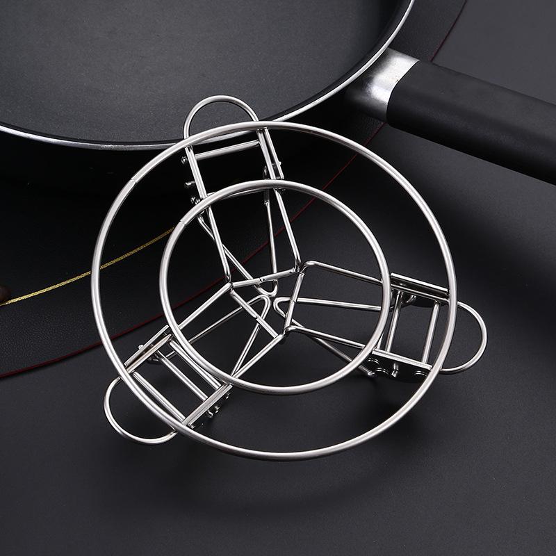 Multifunctional High-Foot 304 Stainless Steel Folding Steaming Rack