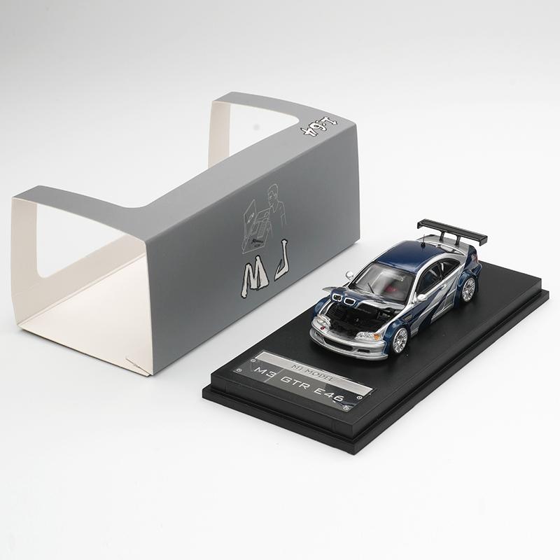 

AR MJ В наявності 1:64 E46 M3 GTR Лита Діарама Колекція Моделей Автомобілів Мініатюрні Іграшки
