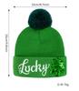 New Irish Embroidered Green Wool Hat for St. Patrick's Day Party Costume