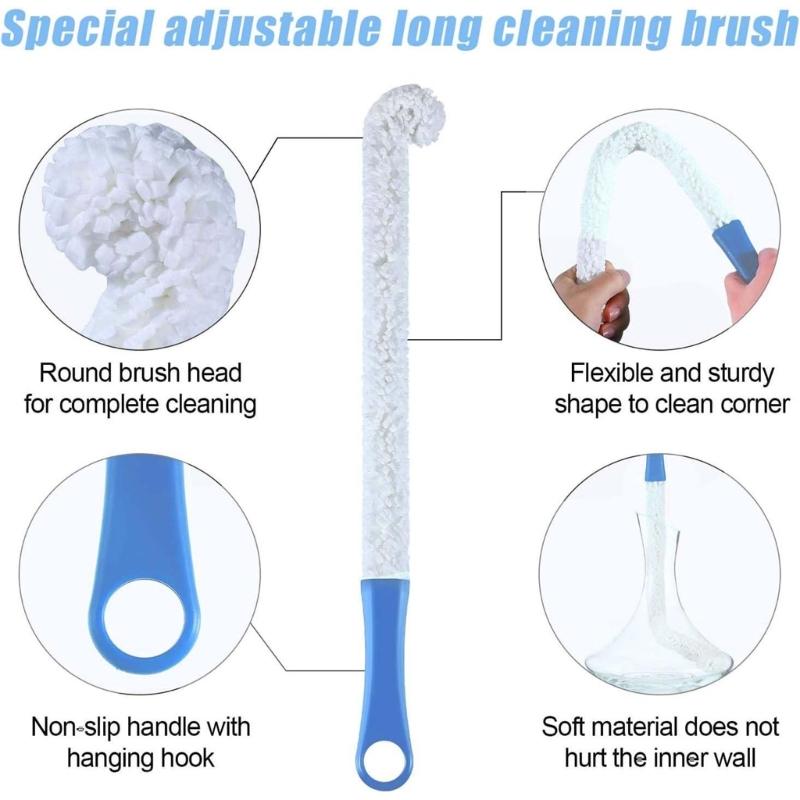 12PCS Drain Brush Cleaning Systems Tool Multiple Size Brushes For Wide Pipes Sink Drains Household Commercial Plumbing