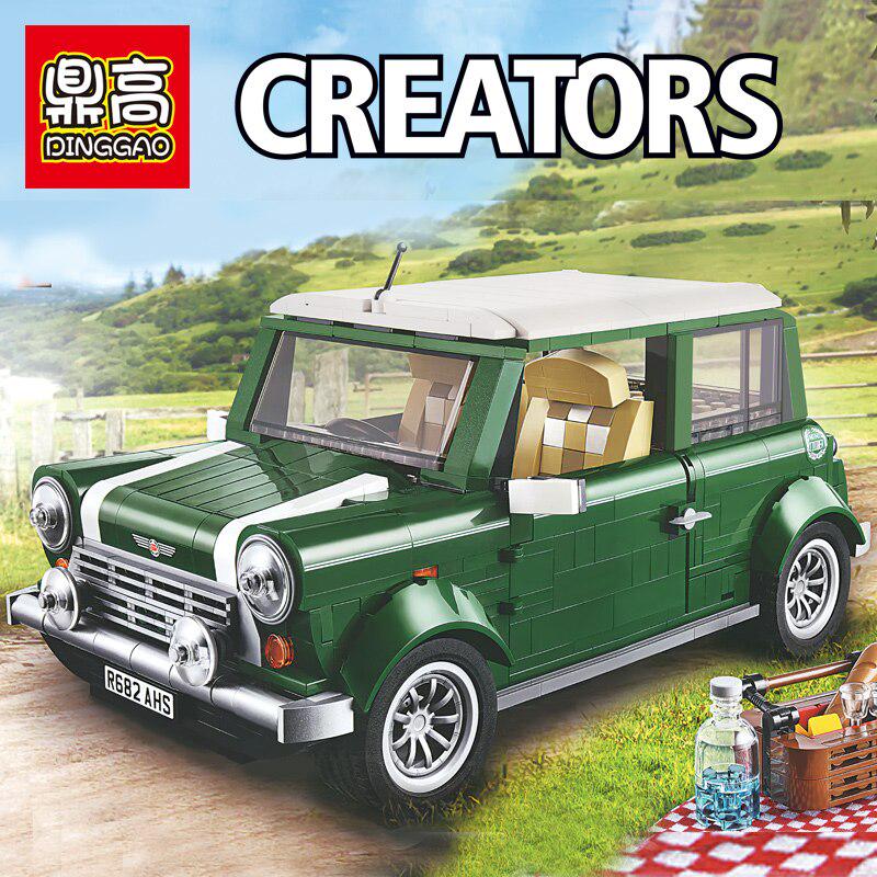 NEW 492Pcs Mini Blocks Technic Creator Racing Car Model Building Blocks Bricks