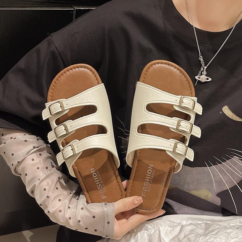 Módní dámské pantofle Módní, Všestranné, Ležérní a Pohodlné, Pantofle se silnou podrážkou odolné proti opotřebení pro domácí obuv