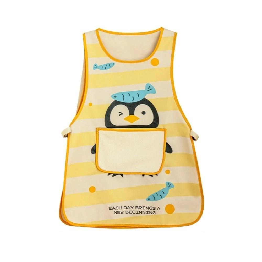 Sleeveless Baking Apron Breathable Kitchen Cooking Apron Professional Workwear Apron  Barber Shop Vest Type Penguin