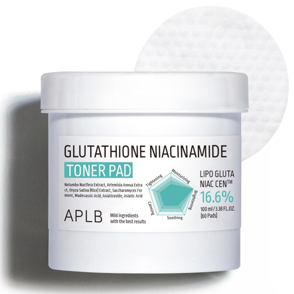 APLB Glutathione Niacinamide Toner Pad | Presenting Hydrated Texture, Brightening, Smoothing Texture Toner Pad
