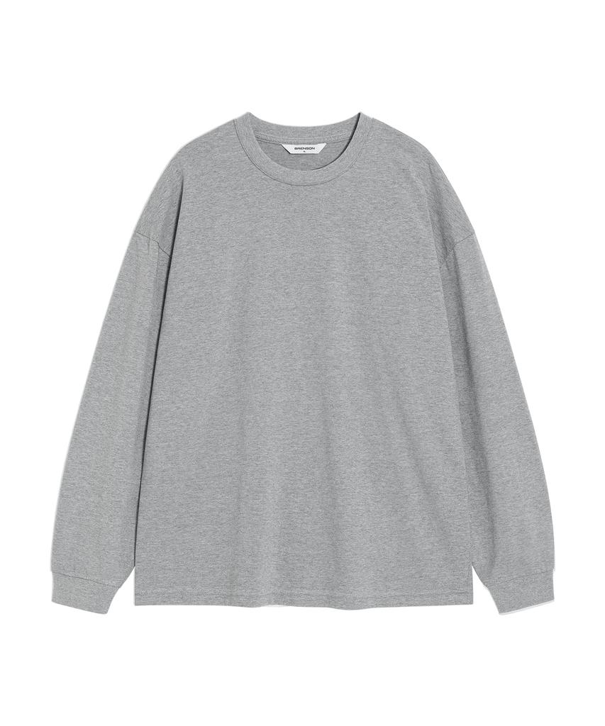 BRENSON (Renew Ver.) Oversized Ribbed Long Sleeve T-Shirt ( 5 Colors )