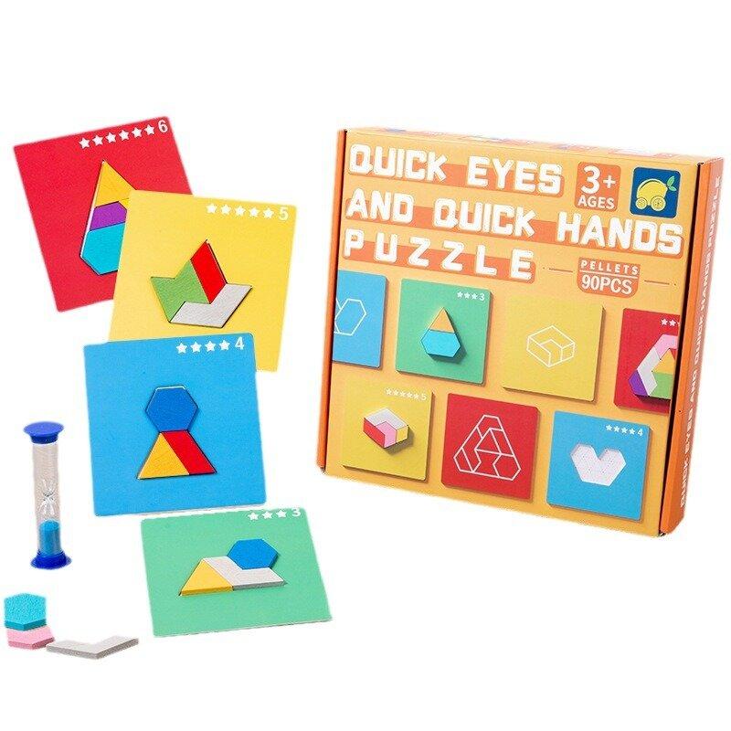 

Children s Geometric Shape Matching Puzzle Logical Thinking Training Board Game Montessori Educational Toys For Kids Gifts