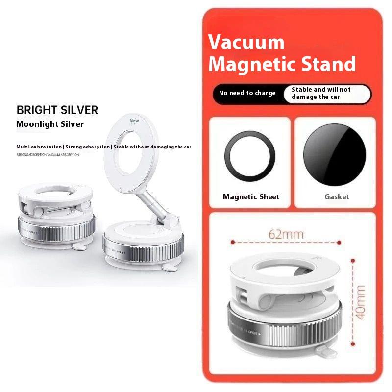 1 Piece Foldable Suction Cup And Magsafe Car Phone Holder Mount Compatible For Phone 12/13/14/15/16 Pro/Max Diy Accessories