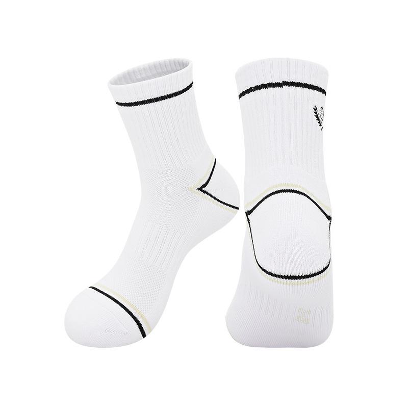 Summer Professional Badminton Socks Youth Non-Slip Mid-Tube Sports Socks Basketball Running Cotton Sweat-Absorbing Training Socks