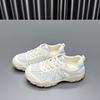 Mesh Women's Summer New Round Head Thick Sole Breathable Thin Casual Sports Shoes Tide