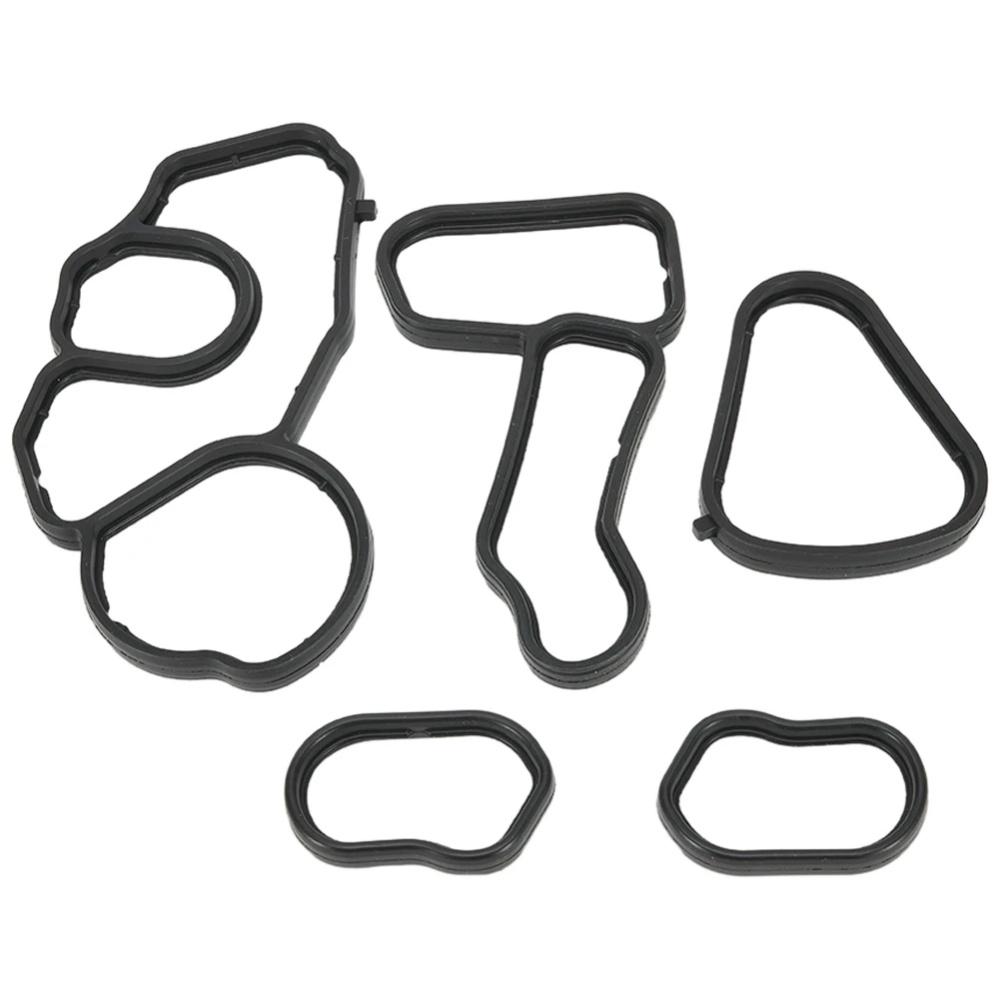 5Pcs Oil Cooler Gasket For BMW F20 F21 F30 F31 F35 F80
