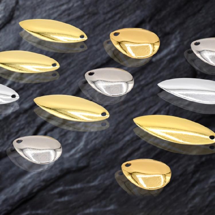 50Pcs Spinner Metal Lures for Fishing Saltwater Baits Spinner Lures